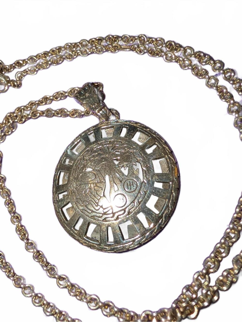 John Hardy Sterling Silver 925 Volcano Dot Pendant Necklace Kali Lava NWT